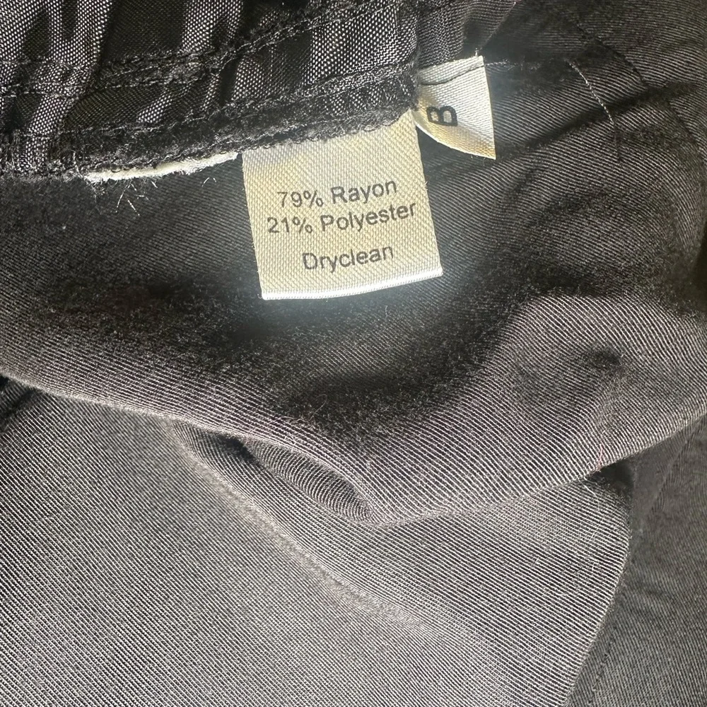 Express Black Tailored Shorts Business Casual Side Zip High Rise Size 8